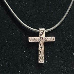 Apostle Creations Men’s or Woman’s Apostle Silver Textured Cross